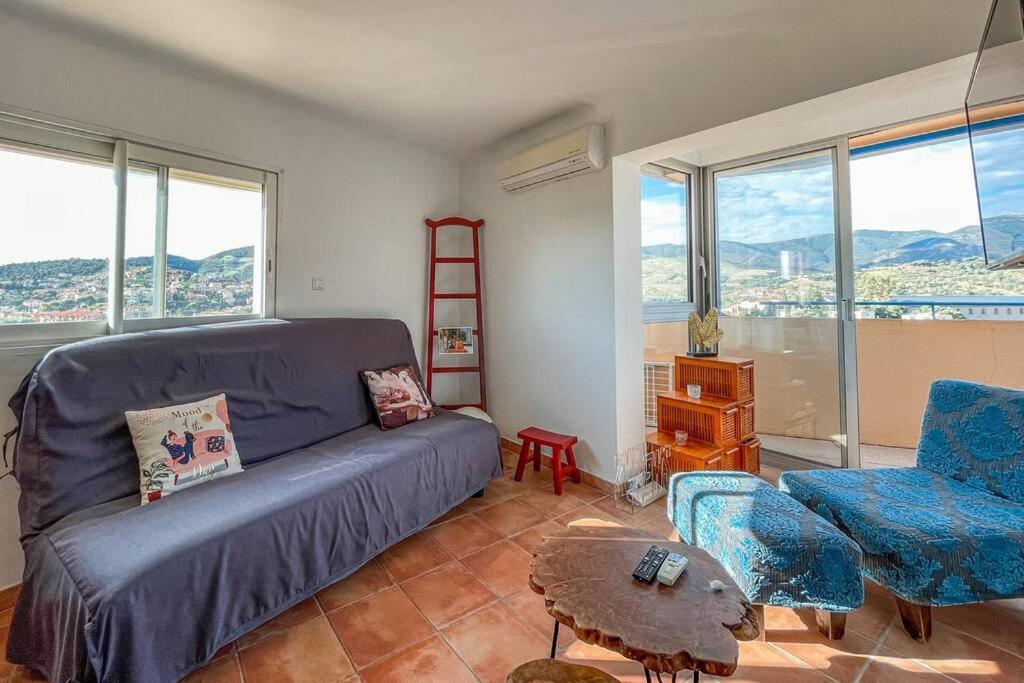 Attique A Banyuls - Vue Mer Et Montagne Екстериор снимка