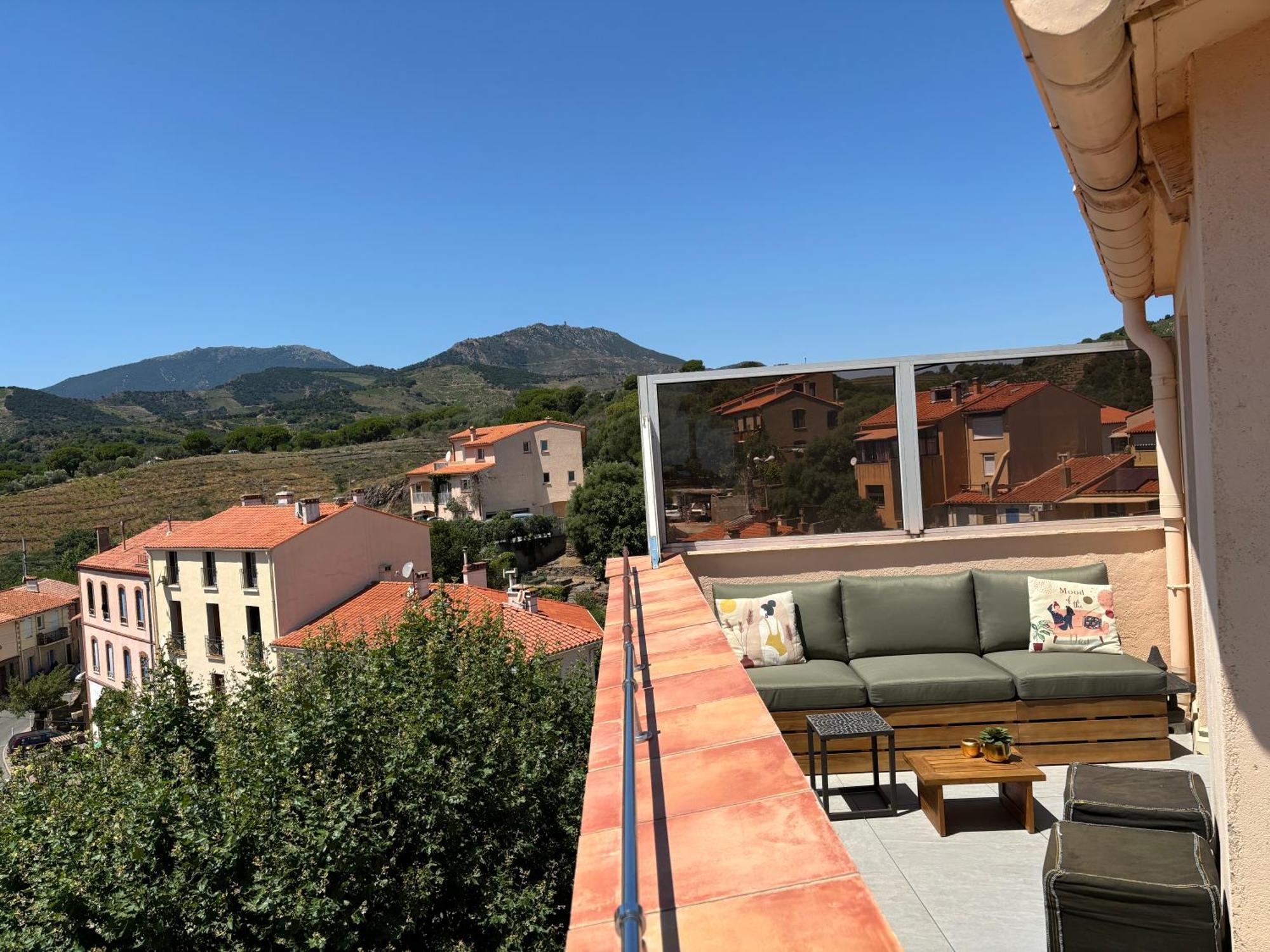 Attique A Banyuls - Vue Mer Et Montagne Екстериор снимка